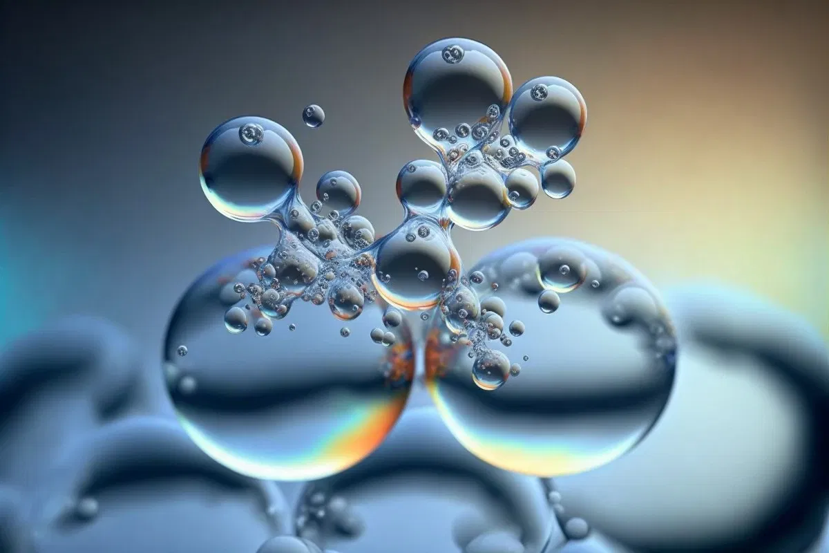 Heat capacity illustrated with water molecules