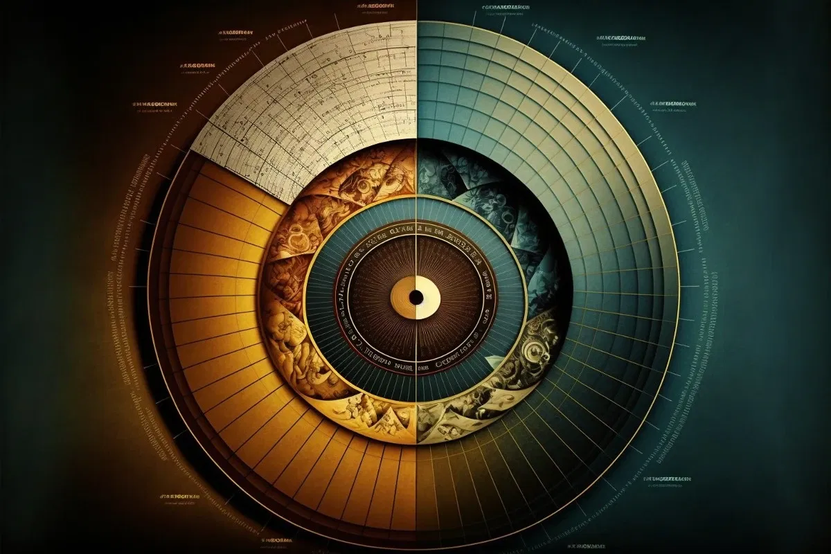 Illustration of degrees to radians.