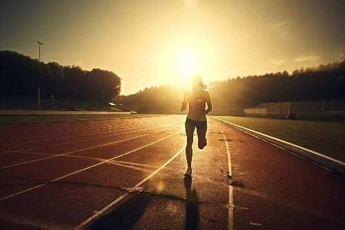 Woman running