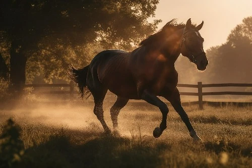 Horse running